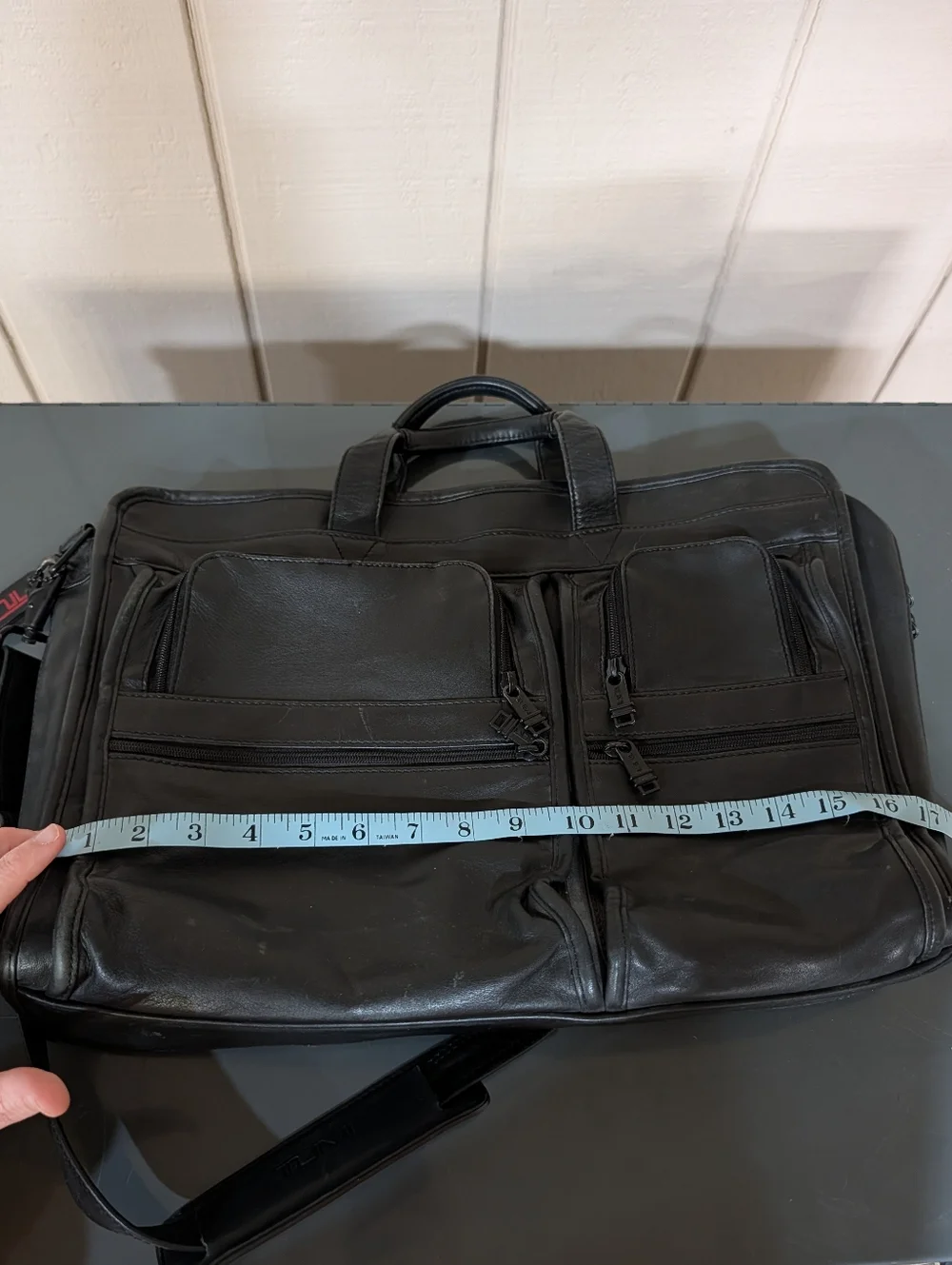 Vintage 90s Tumi‎ Red Label Professional Series Black Leather Laptop Briefcase
